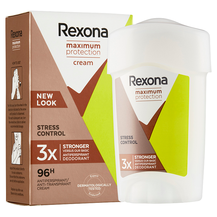 Teta drogerie Rexona Maximum Protection Stress Control tuhý krémový