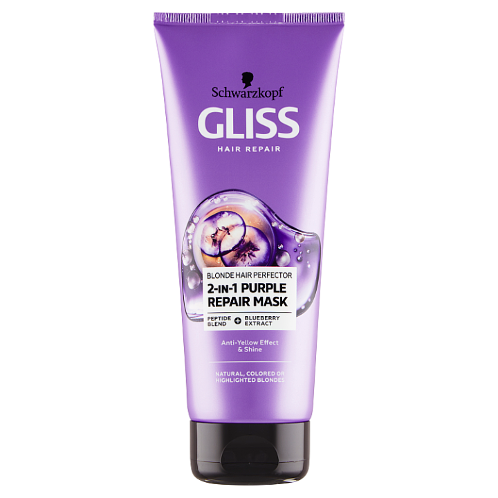 Teta Drogerie Schwarzkopf Gliss Blonde Perfector Fialov Maska V Ml