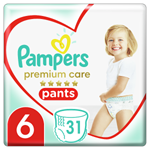 Plenkové Kalhotky Pampers Premium Care Velikost 6,  31 Kusů, 15kg+