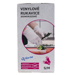 Q Home jednoráz rukavice(100ks/kra)S/M