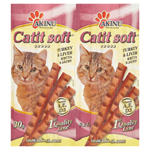 Akinu Catit Soft tyčinky pro kočky krůta s játry 6 ks 30g