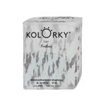 KOLORKY DAY jednorázové eko plenky peří - XL (12-16 kg), 17 ks. Pro slevu 10% při koupi 2 kusů zadejte v košíku EAN: 9985910007442