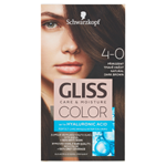 Schwarzkopf Gliss Color barva na vlasy Přirozený Tmavě Hnědý 4-0
