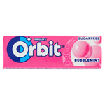 Wrigley's Orbit Bubblemint žvýkačka bez cukru s ovocnou a mátovou příchutí se sladidly 10 ks 14g