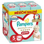 Pampers Premium Care plenkové Kalhotky Pampers Premium Care Velikost  5, 102 Plenky, 11kg-17kg
