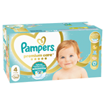 Pampers Premium Care Velikost 4, 104 Dětské Plenky, 9kg-14kg