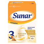Sunar Complex 3 vanilka mléčná výživa pro malé děti v prášku 2 x 300g (600g)