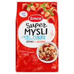 Emco Super Mysli Bez přidaného cukru křupavé s jahodami 500g