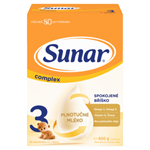 Sunar Complex 3 mléčná výživa pro malé děti v prášku 2 x 300g (600g)