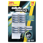 Gillette Mach3 Pánské Náhradní Holicí Hlavice 16 ks