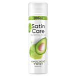Gillette Satin Care Normal Skin Avocado Twist Gel Na Holení 200ml