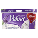 Velvet Relaxing Lavender toaletní papír s vůní 3 vrstvy 8 rolí