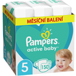 Pampers Active Baby Plenky Velikost 5 X150, 11kg-16kg
