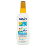Astrid Sun Wet Skin dětský transparentní sprej na opalování OF 50 150ml