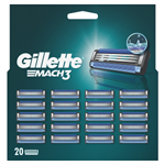 Gillette Mach3 Náhradní Holicí Hlavice Pro Muže, 20 Náhradních Holicích Hlavic