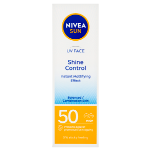 E-shop Nivea Sun Shine Control Zmatňující pleťový krém na opalování OF 50 50ml
