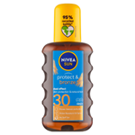 Nivea Sun Protect & Bronze Olej na opalování ve spreji podporující zhnědnutí OF 30 200ml