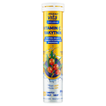 Maxi Vita Exclusive Vitamin C + rakytník s příchutí citronu 20 šumivých tablet 80g