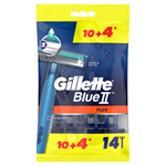 Gillette BlueII Plus Pánská Pohotová Holítka 14 ks