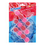 Q-Power Tuhý WC závěs Růžové květy 3ks