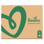 Pampers Premium Care, Velikost 4, Plenka 168x, 9kg-14kg
