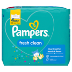 Pampers Fresh Clean Baby Dětské Čisticí Ubrousky 4 Balení = 208 Čisticích Ubrousků
