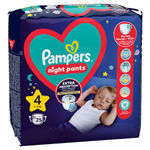 Plenkové Kalhotky Pampers Pants Night Velikost 4, 25 Kusů, 9kg-15kg