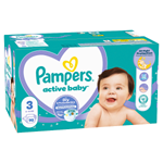 Pampers Active Baby, Velikost 3, 90 Plenky, 6kg-10kg
