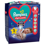 Plenkové Kalhotky Pampers Pants Night Velikost 5, 22 Kusů, 11kg-17kg