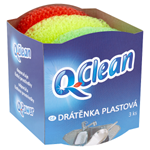 Q-Clean Drátěnka plastová 3 ks