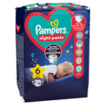 Plenkové Kalhotky Pampers Pants Night Velikost 6, 19 Kusů, 13kg+