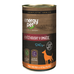 Energy Pet hovězí kousky v omáčce 1240g