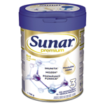 Sunar Premium 3 mléčná výživa pro malé děti v prášku 700g