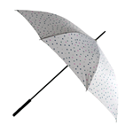Q Home automatický deštník, bílý s trojúhelníky