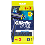 Gillette Blue3 Plus Comfort, Jednorázové Holící Strojky Pro Muže, Balení Holících Strojků