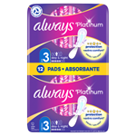 Always Platinum Day & Night Hygienické Vložky S Křidélky 12 ks