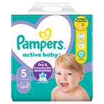 Pampers Active Baby 5, 64 Plenky, 11kg - 16kg