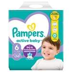 Pampers Active Baby 6, 56 Plenky, 13kg - 18kg
