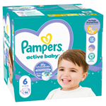 Pampers Active Baby, Velikost 6, 56 Plenky, 13kg-18kg