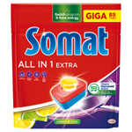 Somat All in 1 Extra Lemon & Lime přípravek na mytí nádobí v myčce 85 ks 1411g