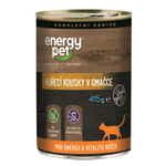 Energy Pet kuřecí kousky v omáčce 415g