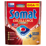 Somat Excellence Premium 5in1 Caps kapsle do automatické myčky na nádobí 65 ks 1267,5g