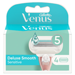 Gillette Venus Deluxe Smooth Sensitive Holicí Hlavice x4