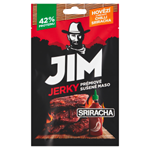 Jim Jerky Prémiové sušené maso hovězí s příchutí chilli Sriracha 23g