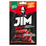 Jim Jerky Prémiové sušené maso hovězí s příchutí chilli Sriracha 23g