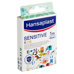 Hansaplast Sensitive Kids Dětské náplasti pro citlivou pokožku s různými motivy zvířátek 1 m x 6 cm