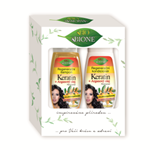 Bione dárkové balení Regenerační  šampon Keratin + Kofein 260 ml Regenerační kondicionér Keratin + Kofein 260 ml