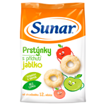 Sunar dětské křupky jablečné prstýnky 50g