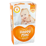 Happy Mimi Active Dry Dětské plenky 2 mini 3 - 6kg 56 ks