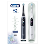 Oral-B iO - 8 - Elektrické Zubní Kartáčky S Magnetickou Technologií, Bílý A Černý, Balení Duo